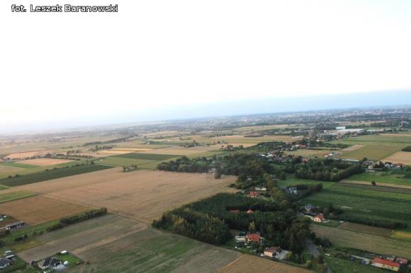 Lot balonem nad okolicznymi wsiami i Kutnem cz.3