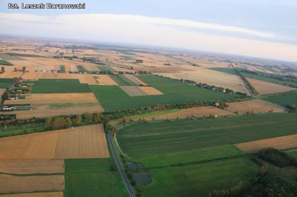Lot balonem nad okolicznymi wsiami i Kutnem cz.3