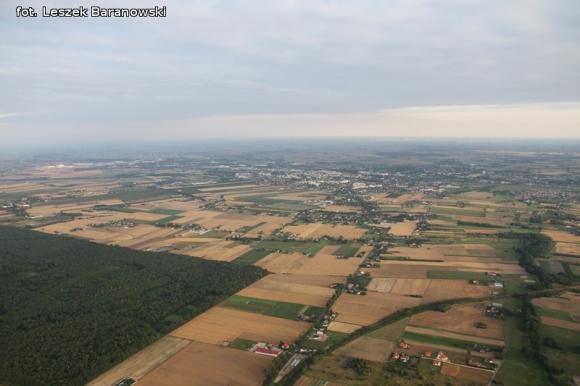 Lot balonem nad okolicznymi wsiami i Kutnem cz.3