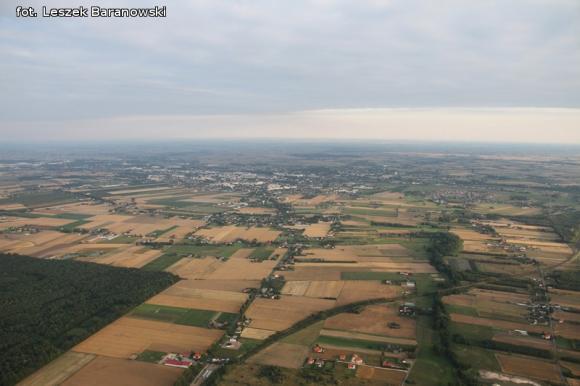 Lot balonem nad okolicznymi wsiami i Kutnem cz.3