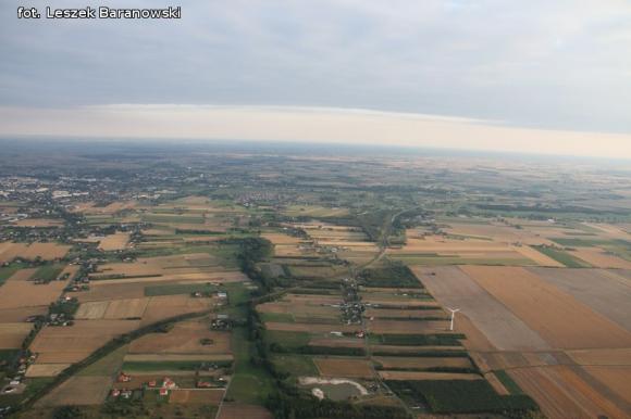 Lot balonem nad okolicznymi wsiami i Kutnem cz.3