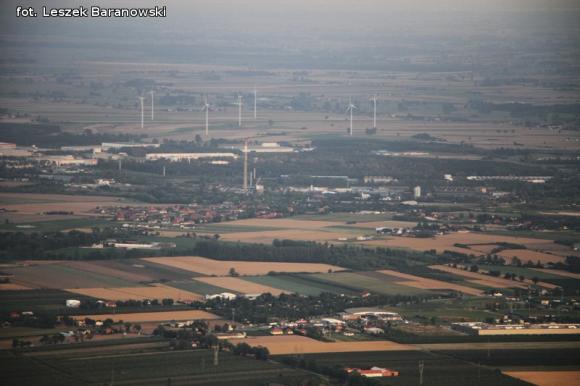 Lot balonem nad okolicznymi wsiami i Kutnem cz.3