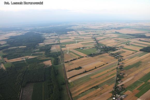 Lot balonem nad okolicznymi wsiami i Kutnem cz.3