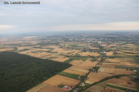 Lot balonem nad okolicznymi wsiami i Kutnem cz.3