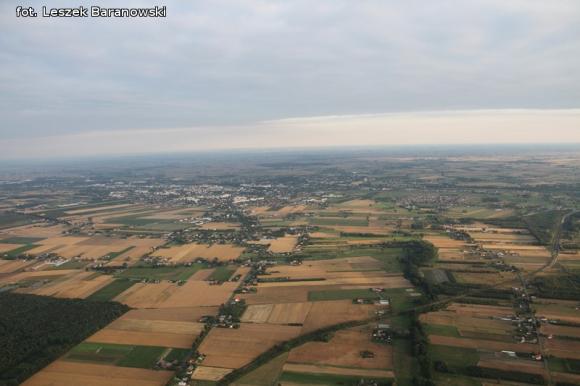 Lot balonem nad okolicznymi wsiami i Kutnem cz.3