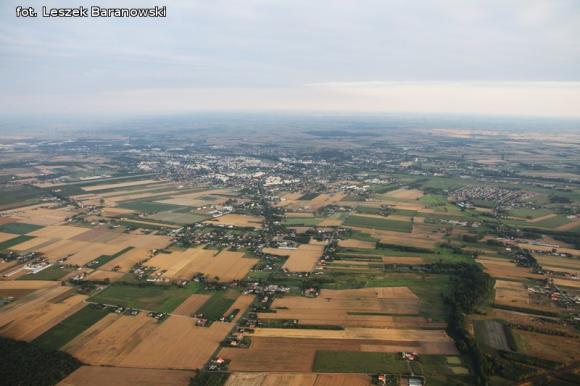 Lot balonem nad okolicznymi wsiami i Kutnem cz.3