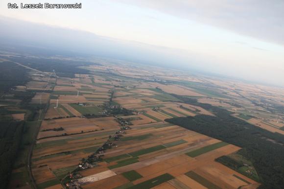 Lot balonem nad okolicznymi wsiami i Kutnem cz.3