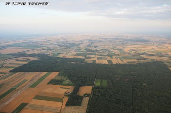 Lot balonem nad okolicznymi wsiami i Kutnem cz.3