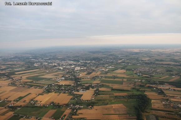 Lot balonem nad okolicznymi wsiami i Kutnem cz.3