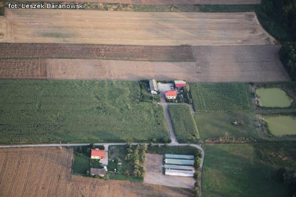 Lot balonem nad okolicznymi wsiami i Kutnem cz.3