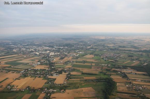 Lot balonem nad okolicznymi wsiami i Kutnem cz.3