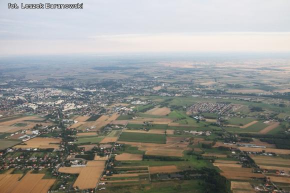 Lot balonem nad okolicznymi wsiami i Kutnem cz.3