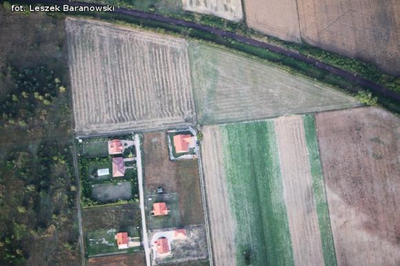 Lot balonem nad okolicznymi wsiami i Kutnem cz.3