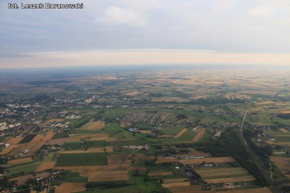 Lot balonem nad okolicznymi wsiami i Kutnem cz.3