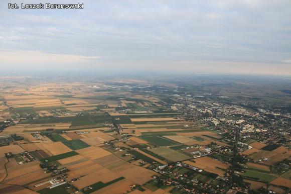 Lot balonem nad okolicznymi wsiami i Kutnem cz.3