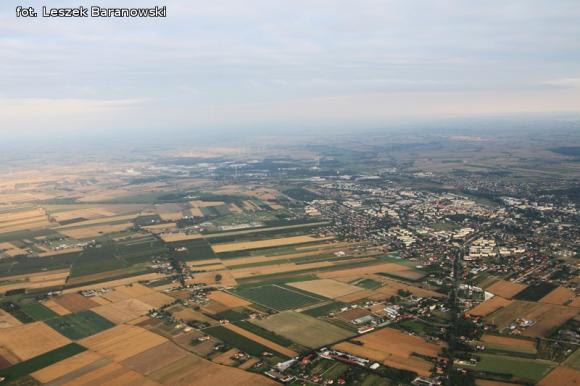 Lot balonem nad okolicznymi wsiami i Kutnem cz.3