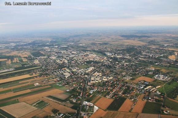 Lot balonem nad okolicznymi wsiami i Kutnem cz.3
