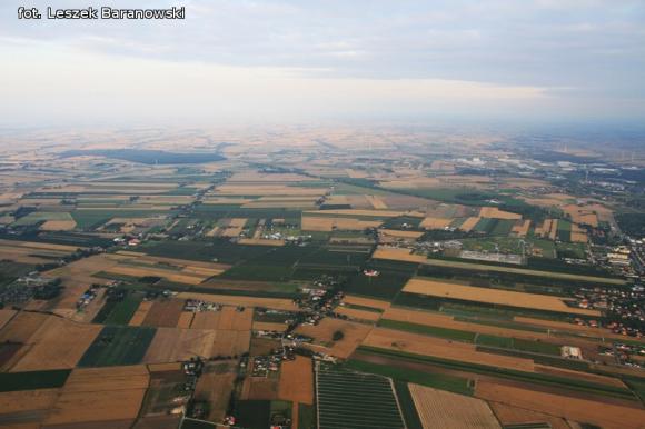 Lot balonem nad okolicznymi wsiami i Kutnem cz.3