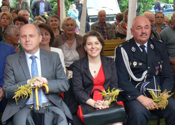 Deszczowe dożynki w Leszczynku