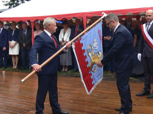 Deszczowe dożynki w Leszczynku