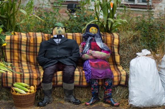 Deszczowe dożynki w Leszczynku