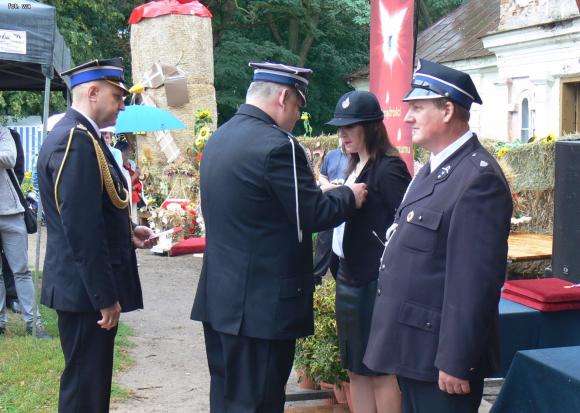 Deszczowe dożynki w Leszczynku