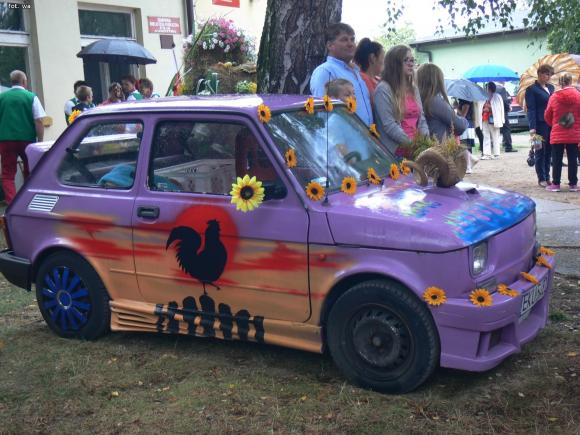 Deszczowe dożynki w Leszczynku