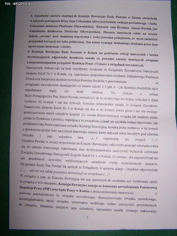 Blamaż KOmisji Rewizyjnej. Nie pozwólmy zrobić z siebie głupców