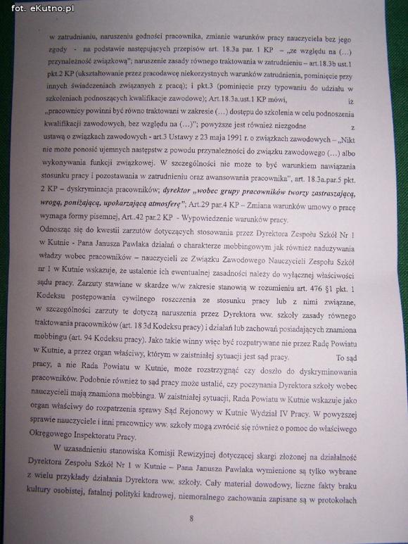 Blamaż KOmisji Rewizyjnej. Nie pozwólmy zrobić z siebie głupców