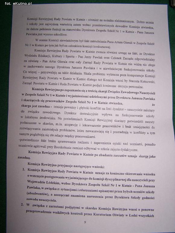 Blamaż KOmisji Rewizyjnej. Nie pozwólmy zrobić z siebie głupców