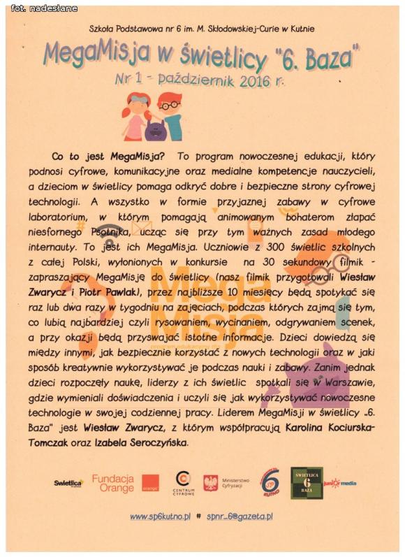 MegaMisja w świetlicy 6. Baza