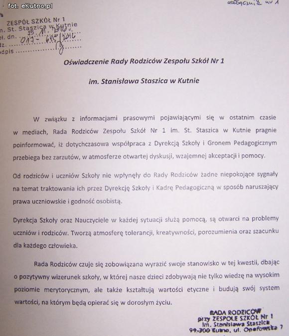 Zdaniem Rady Powiatu skargi Związku Zawodowego Nauczycieli ze 