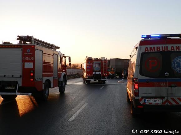 Śmiertelny wypadek na A1. Uwaga korki i objazd