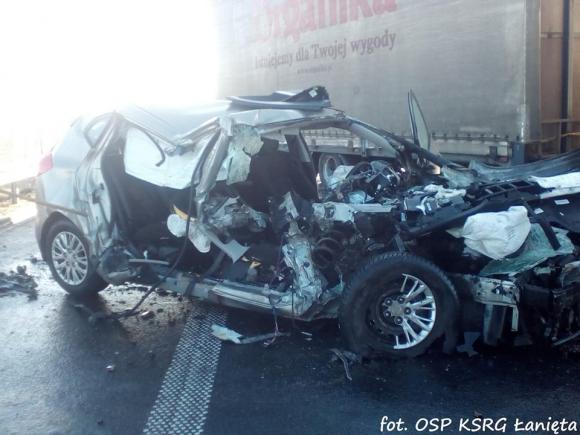 Śmiertelny wypadek na A1. Uwaga korki i objazd