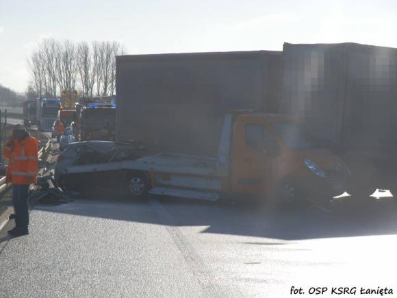 Śmiertelny wypadek na A1. Uwaga korki i objazd