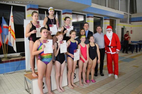 Nasi pływacy na Zawodach Mikołajkowych w Gostyninie