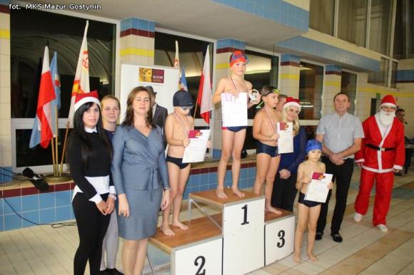 Nasi pływacy na Zawodach Mikołajkowych w Gostyninie