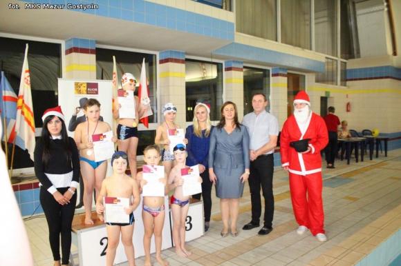 Nasi pływacy na Zawodach Mikołajkowych w Gostyninie