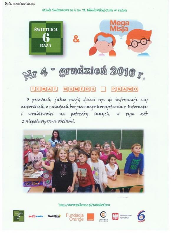 Kolejne przygody z MegaMisją Fundacji Orange w Szkole Podstawowej nr 6