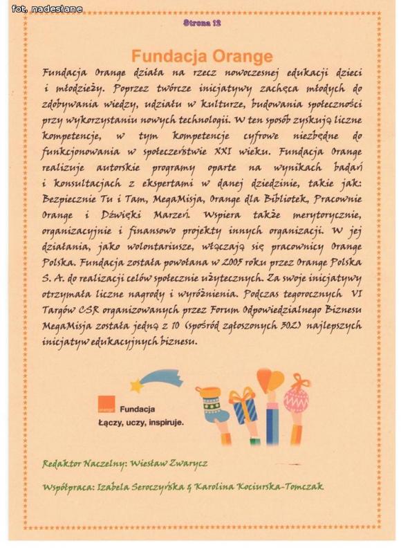 Kolejne przygody z MegaMisją Fundacji Orange w Szkole Podstawowej nr 6