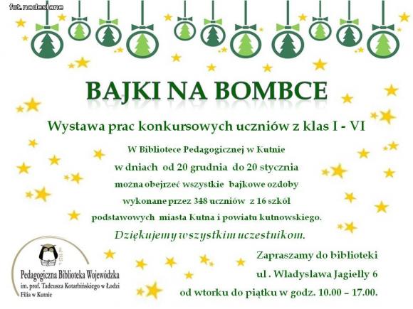 Bajkowe bombki w Bibliotece Pedagogicznej