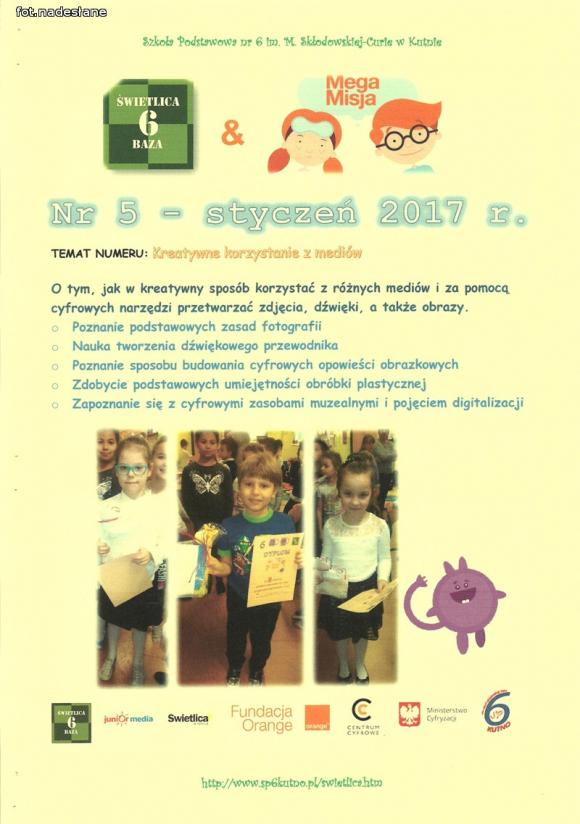 Świetlica w SP nr 6 kreatywnie korzysta z mediów