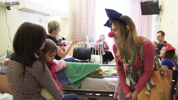 Dr Clown w szpitalu w najbliższą sobotę. Nie ma nic piękniejszego niż, pobudzać chorych do śmiechu