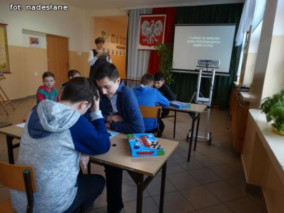 I Gminny Turniej Gry Warcaby w Strzegocinie