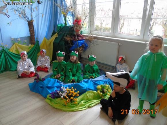 Królestwo leśnej przyrody na pierwszy dzień wiosny w kutnowskim przedszkolu