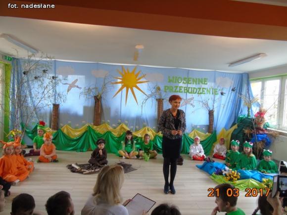Królestwo leśnej przyrody na pierwszy dzień wiosny w kutnowskim przedszkolu