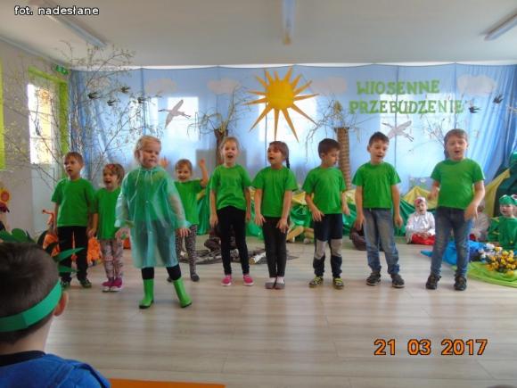 Królestwo leśnej przyrody na pierwszy dzień wiosny w kutnowskim przedszkolu