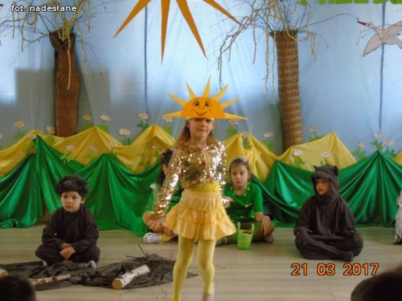 Królestwo leśnej przyrody na pierwszy dzień wiosny w kutnowskim przedszkolu