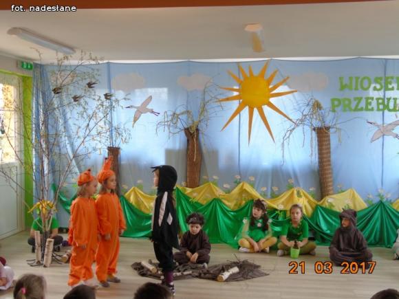 Królestwo leśnej przyrody na pierwszy dzień wiosny w kutnowskim przedszkolu