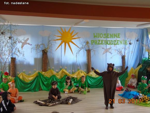 Królestwo leśnej przyrody na pierwszy dzień wiosny w kutnowskim przedszkolu